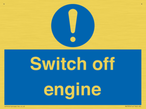 Switch off engine
